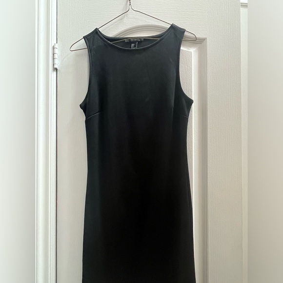 Size Large Black Forever 21 Fitted Midi Dress - Picture 2 of 3